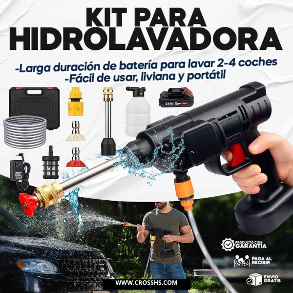 HydroJet Pro - Hidro lavadora Portátil  2 BATERIAS- Mas CINTA Impermeable ProExtrem x 5mts GRATIS